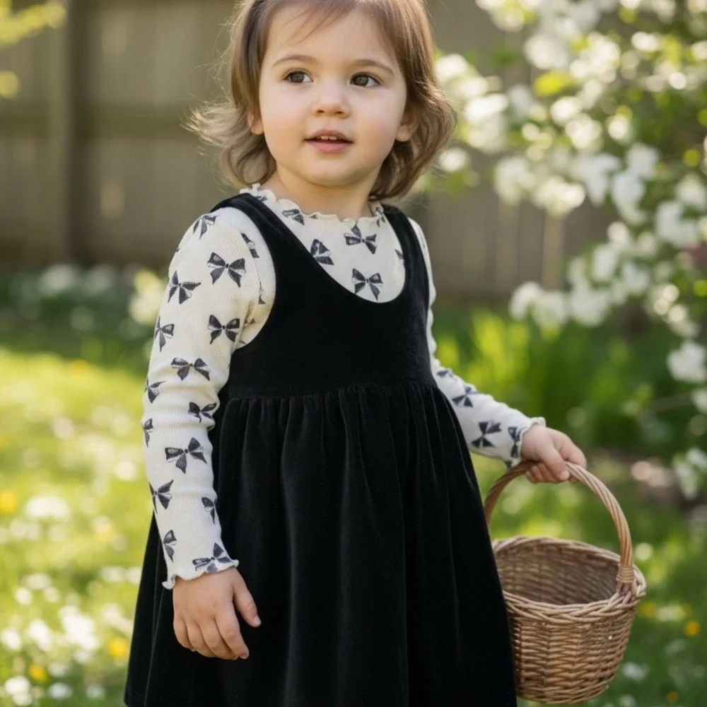 Carter's Child of Mine 4T Girls dress with bow shirt